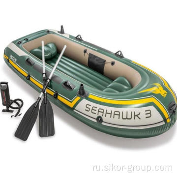 Intex 68351 Seahawk 4 человека Каяк -спасательная рыбалка надувная лодка